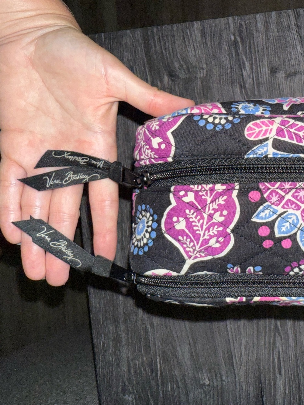Vera Bradley ‘Alpine Floral’ Large Makeup Bag - Picture 7 of 11